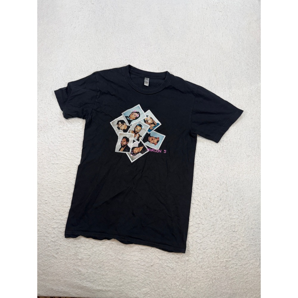 Maroon 5 Red Pill Blues Tour T-Shirt Black Los Angeles Apparel Small Concert Tee